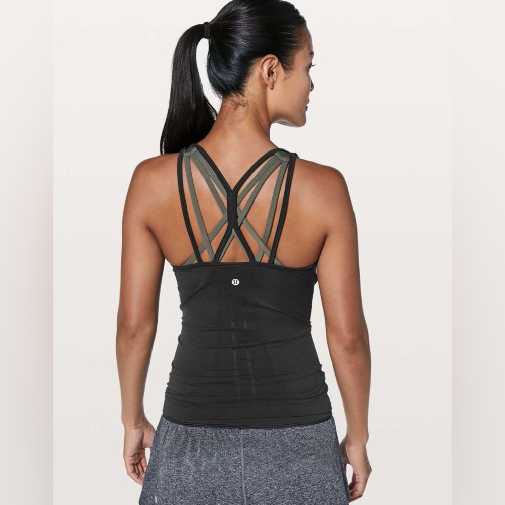 Lululemon Swiftly Tech Strappy Tank Black Size 6